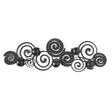 Appendiabiti Orfeo Arti & Mestieri in ferro nero 75x25 cm