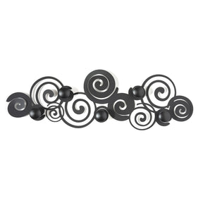 Appendiabiti Orfeo Arti & Mestieri in ferro nero 75x25 cm