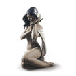 Scultura Candida Luce della Luna Lladrò in gres decorato 48x25 cm