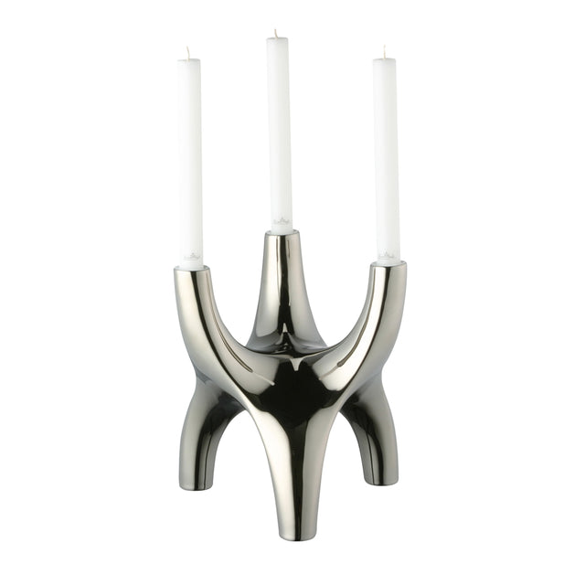 Candeliere Free Spirit Rosenthal in porcellana bianca altezza 23 cm