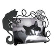 Portafoto Gatto Gomitolo Arti e Mestieri in ferro sagomato 20x29 cm