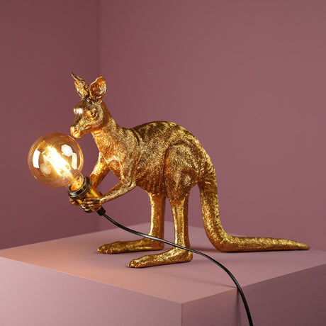 Lampada da tavolo Canguro Skippie Werns in poliresina 51x35 cm