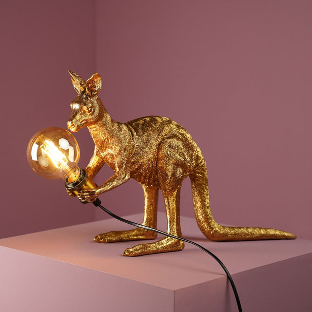 Lampada da tavolo Canguro Skippie Werns in poliresina 51x35 cm