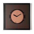 Orologio da parete Tiffany Arti & Mestieri in ferro nero mocha mousse 50x50 cm