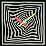Orologio da parete Gracy NeXtime in vetro nero con design geometrico 43x43 cm