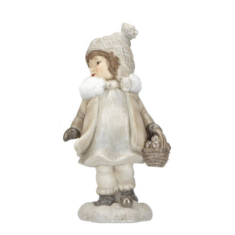 Statuina Bimba in Piedi Timstor in poliresina decorazione Natale 33 cm