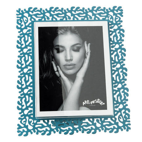 Portafoto Corallo Maxi Arti & Mestieri in ferro blu 34x29 cm