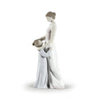 Statuetta Da Madre a Figlia Lladrò in porcellana lucida 36x16 cm