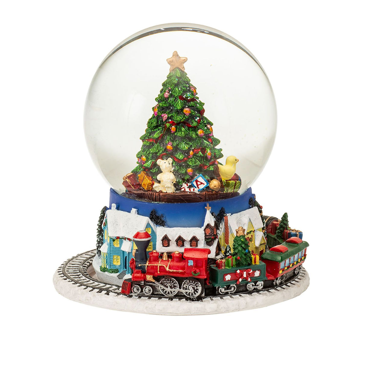 Carillon Carosello Noel in poliresina decorata 16,5 cm