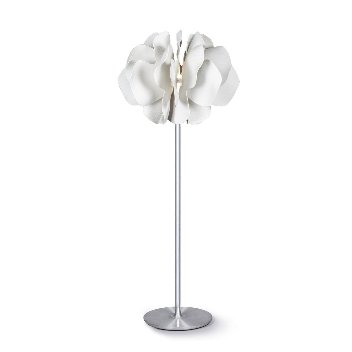 Lampada da terra Nightbloom Lladrò in porcellana a forma di fiore 170x68 cm
