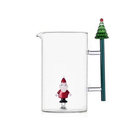 Brocca Christmas Tales Ichendorf in vetro borosilicato con decoro natalizio
