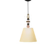 Lampada a sospensione Firefly Lladrò in porcellana colori pastello e oro