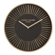 Orologio da parete Whatever Bizzotto in vetro nero e dettagli oro 50 cm