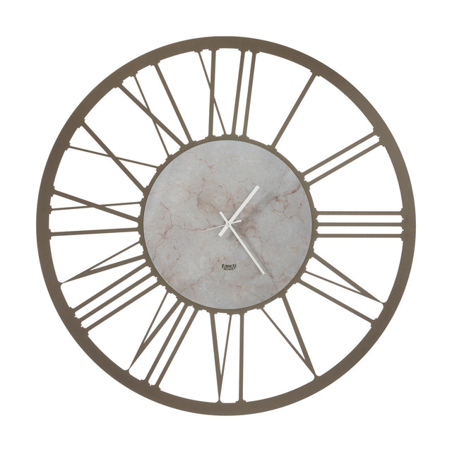 Orologio da parete Big 90 Arti e Mestieri effetto marmo bronzo 90 cm