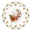 Vassoio tondo Nostalgic Christmas Easy Life in porcellana decorata 32 cm