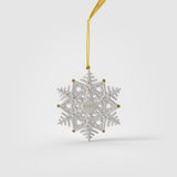 Addobbo Fiocco di Neve Villeroy & Boch in porcellana bianca 9x10 cm