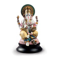 Scultura Lord Ganesha Lladrò in porcellana finemente decorata 42x25 cm