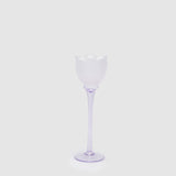 Portacandela Tulipano EDG in vetro satinato viola 28x8,5 cm