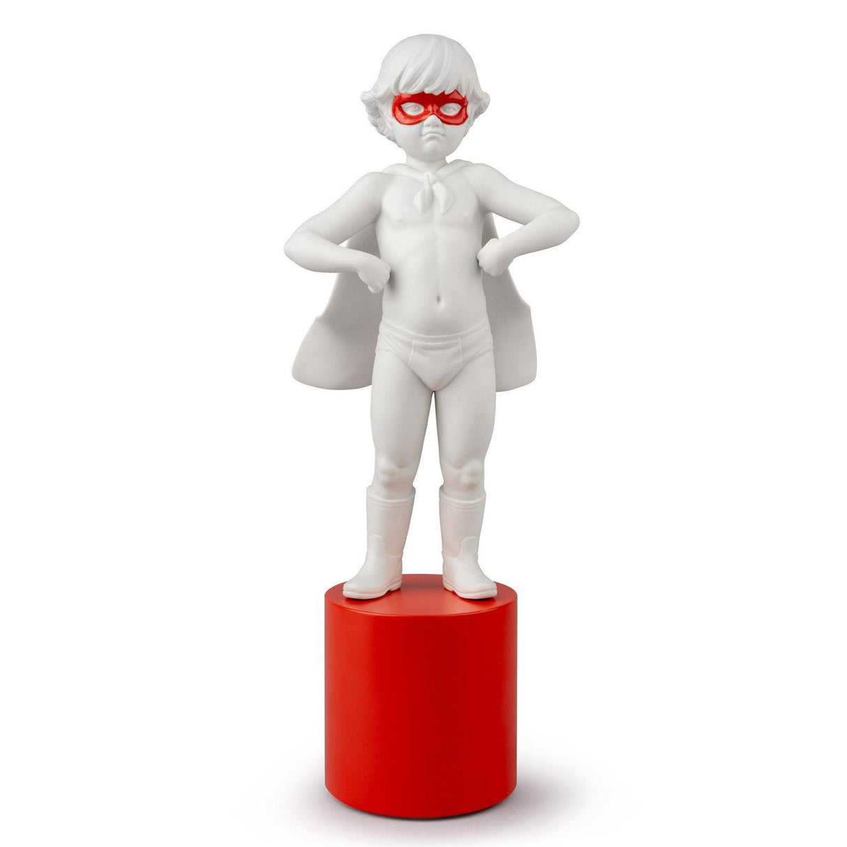 Statuina Eroe Alla Riscossa Lladrò in porcellana opaca 37x16 cm