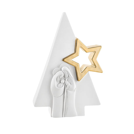 Presepe Natività Bongelli Preziosi in marmorino finitura oro 13,5 cm