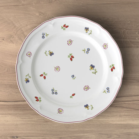 Set 6 piatti piani Petite Fleur Villeroy & Boch in porcellana decorata 26cm