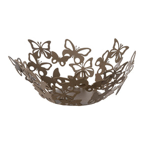 Centrotavola Farfalloso Arti e Mestieri in metallo beige grande