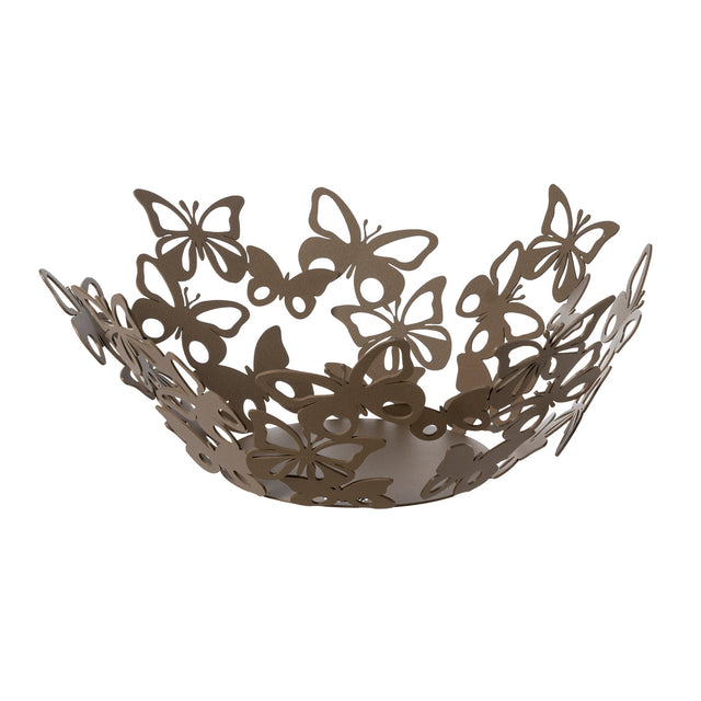 Centrotavola Farfalloso Arti e Mestieri in metallo beige grande