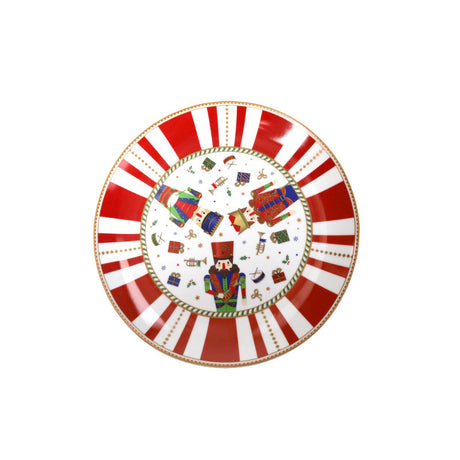Piatto da portata Lo Schiaccianoci Brandani in porcellana decorata 30 cm