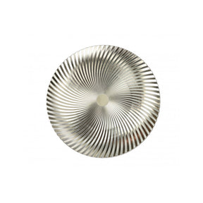 Sottopiatto Vortice Brandani in materiale plastico color champagne 33 cm