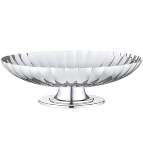 Alzata con piede Bernadotte Georg Jensen acciaio inox lucido 28 cm