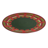 ROSES &amp; TULIPS - Cozy Cottage Round Christmas Tray 31cm Porcelain