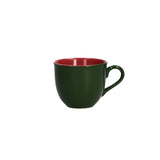 ROSE & TULIPANI - Cozy Cottage Tazza Caffè con Piattino Natalizia 100ml Verde