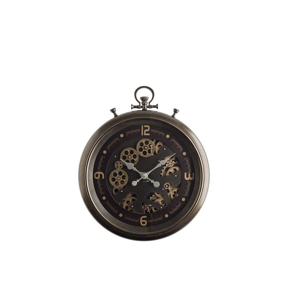 Orologio da parete Cipolla Brandani in metallo con ingranaggi 52x62 cm