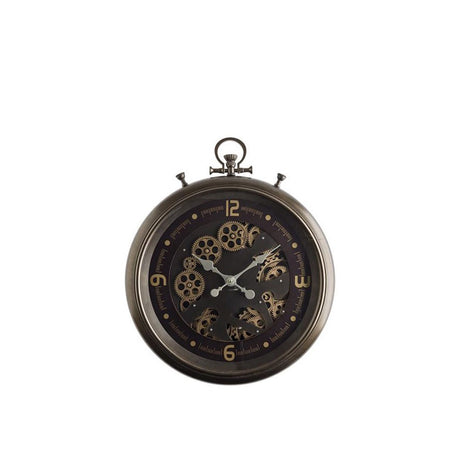 Orologio da parete Cipolla Brandani in metallo con ingranaggi 52x62 cm
