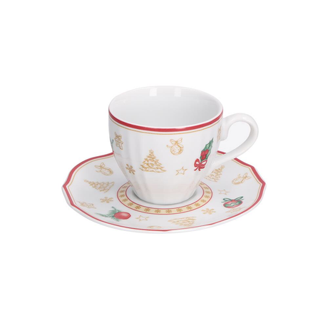 Set 6 tazze caffè Christmas Edition La Porcellana Bianca in porcellana decorata