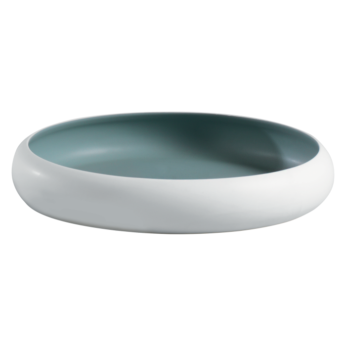 Ciotola decorativa Mascagni Casa in ceramica bianca diametro 35 cm