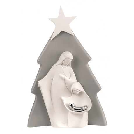 Statuina Sacra Famiglia Bongelli Preziosi in resina stile moderno 15 cm