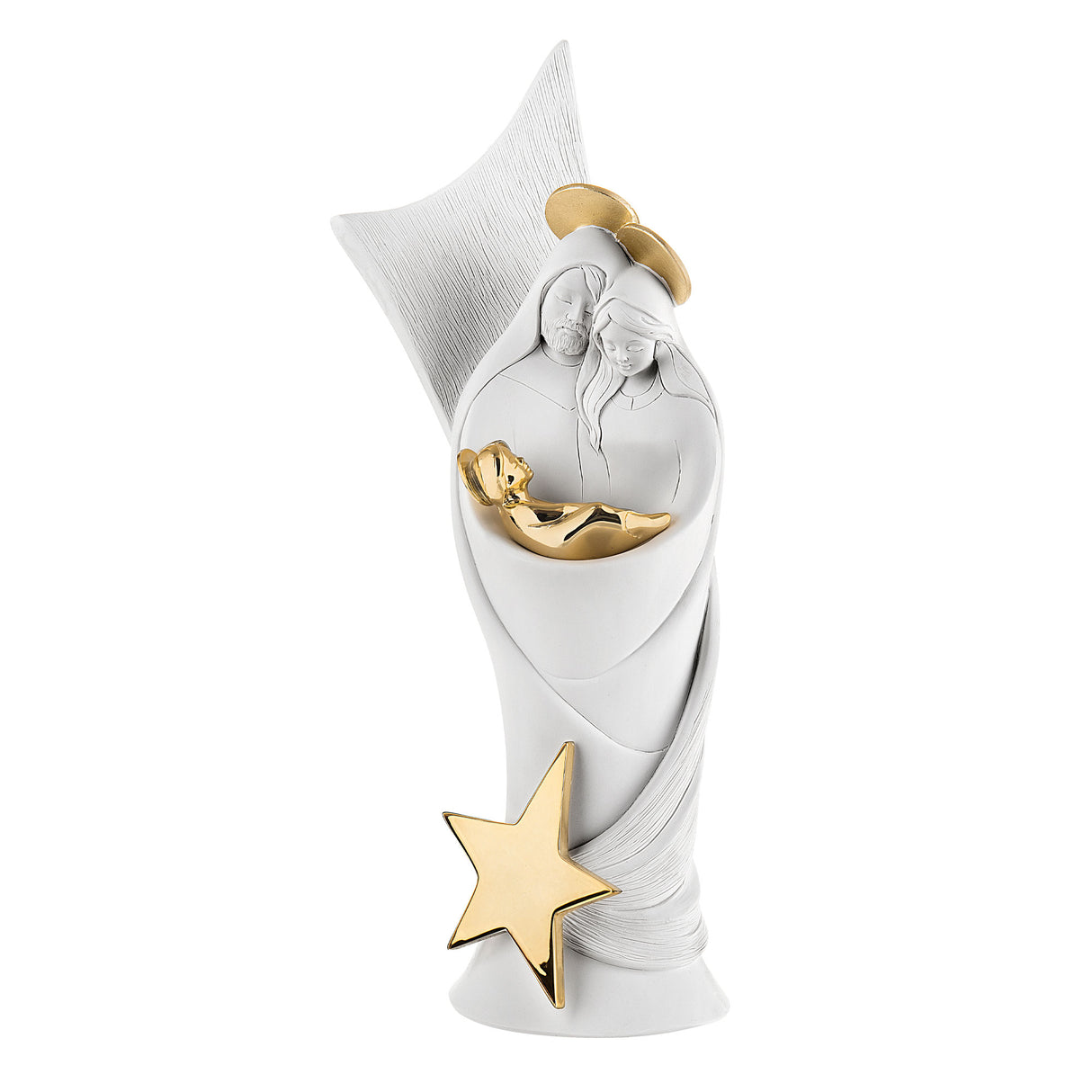 Scultura Sacra Famiglia Bongelli Preziosi in resina moderna 36 cm