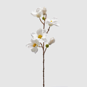 Ramo Magnolia EDG in materiale sintetico bianco soft touch 65 cm