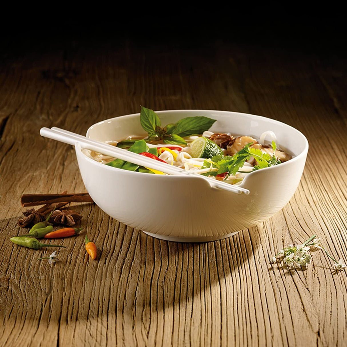 VILLEROY &amp; BOCH Soup Passion Set 2 Chopsticks 24cm Porcelain