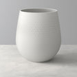 Vaso Carré Villeroy & Boch in porcellana bianca opaca 20,5x22,5 cm