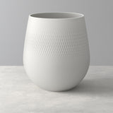 Vaso Carré Villeroy & Boch in porcellana bianca opaca 20,5x22,5 cm
