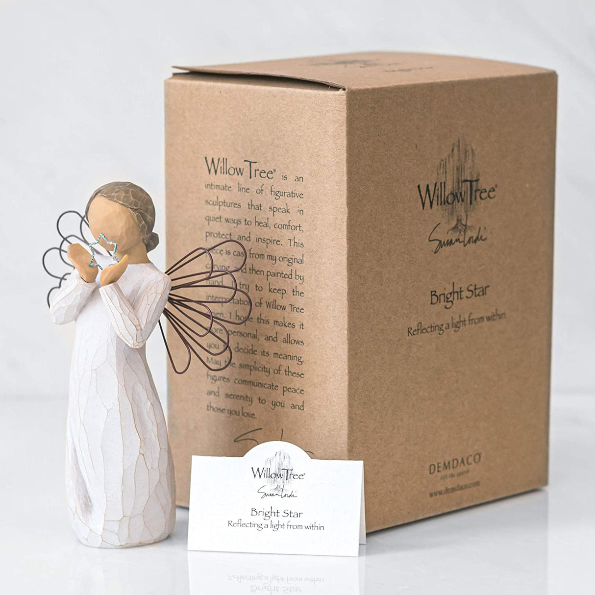 WILLOW TREE Figurina Statuina Angelo della Stella 13,5cm Resina