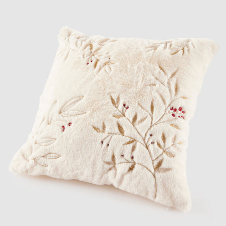 Cuscino natalizio EDG in tessuto furry decorativo 45x45 cm