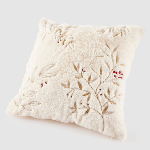 Cuscino natalizio EDG in tessuto furry decorativo 45x45 cm