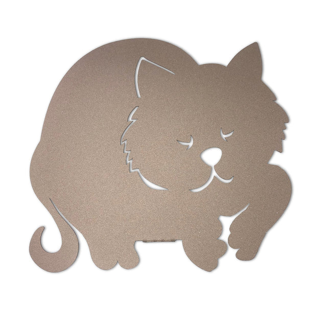 Porta umidificatore Gatto Arti & Mestieri in metallo beige sagomato