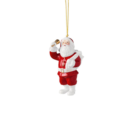 Addobbo Babbo Natale Villeroy & Boch in porcellana premium 10,5x6,5 cm