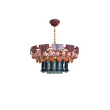 Lampada a sospensione Seasons Lladrò in porcellana colorata 48x70 cm