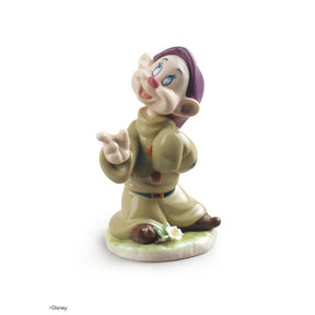 Statuetta Cucciolo Lladrò in porcellana glitterata 13x8 cm