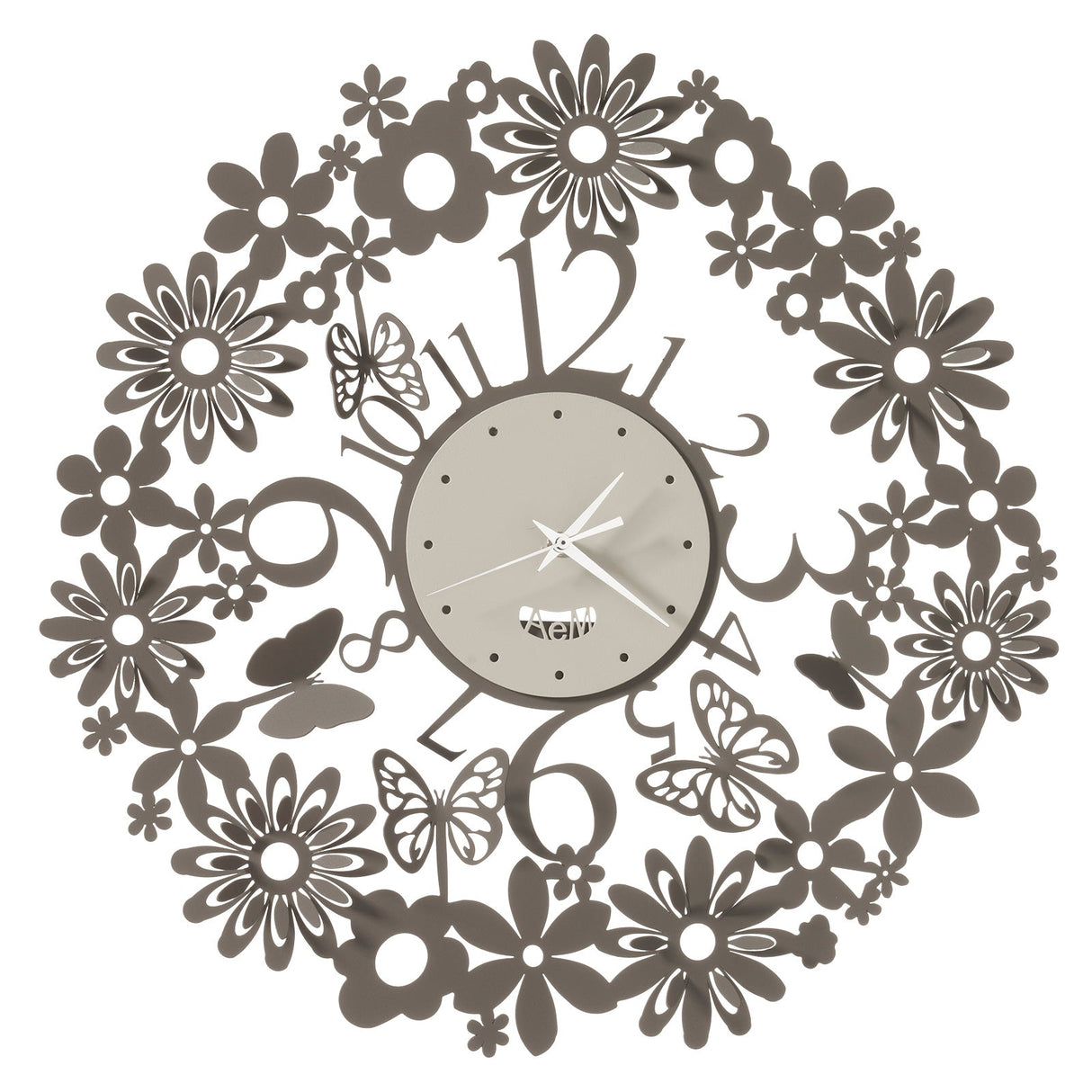 Orologio da parete Margherite Arti & Mestieri in metallo design floreale